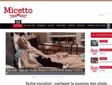 Tablet Screenshot of micetto.com
